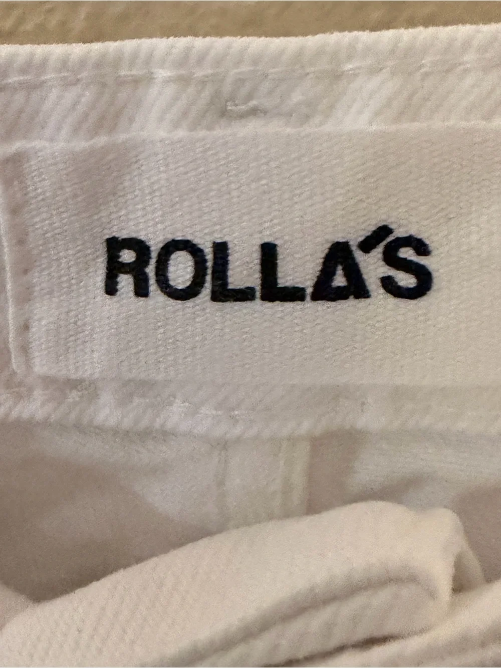 Rollas White Heidi High Rise Loose Straight Jeans Size 27
